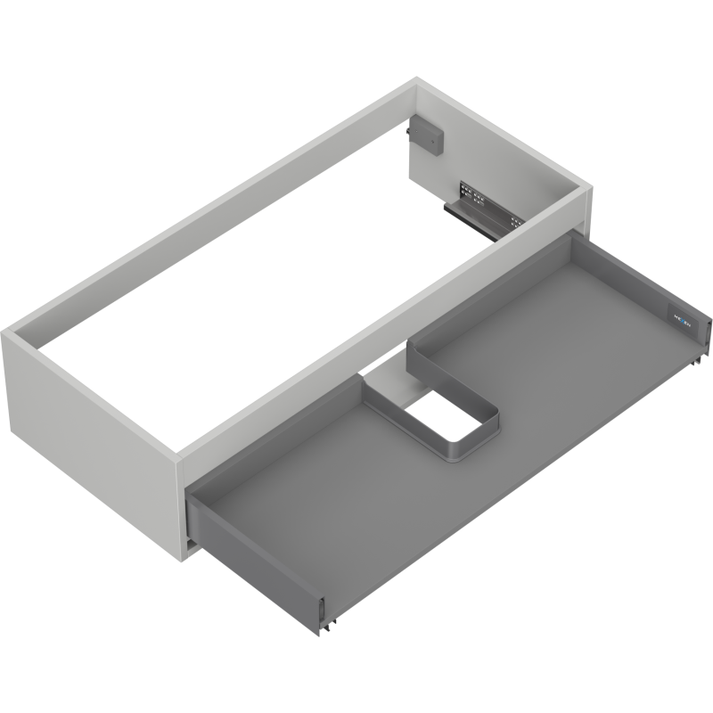 Mexen Box-A corps de meuble sous-lavabo 100 cm, 1 tiroir, gris mat - 91AX0-1000-235-1-62