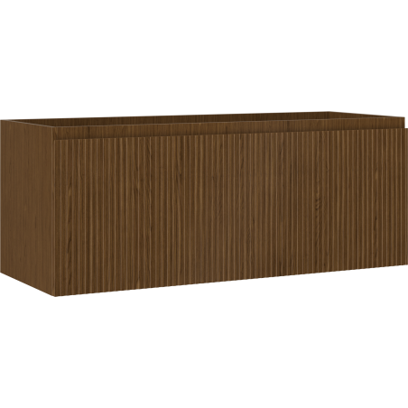 Mexen Rivel meuble de salle de bain sous-lavabo 120 cm, 1 tiroir, rainuré, noyer - 91A20-12047-1-BF86