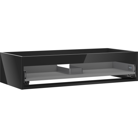 Mexen Box-A corps de meuble-lavabo 100 cm, 1 tiroir, noir brillant - 91AX0-1000-235-1-70