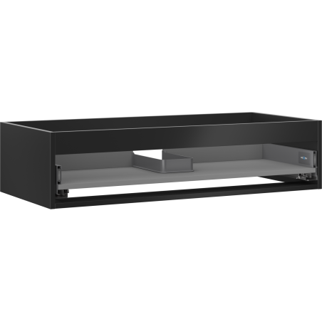 Mexen Box-A corps de meuble-lavabo 100 cm, 1 tiroir, noir mat - 91AX0-1000-235-1-71