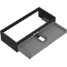 Mexen Box-A armoire sous lavabo corpus 100 cm, 1 tiroir, noir mat - 91AX0-1000-235-1-71