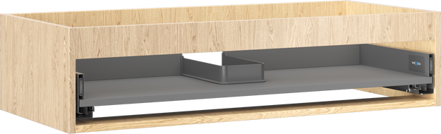 Mexen Box-A corps d'armoire sous-vasque 100 cm, 1 tiroir, chêne - 91AX0-1000-235-1-81