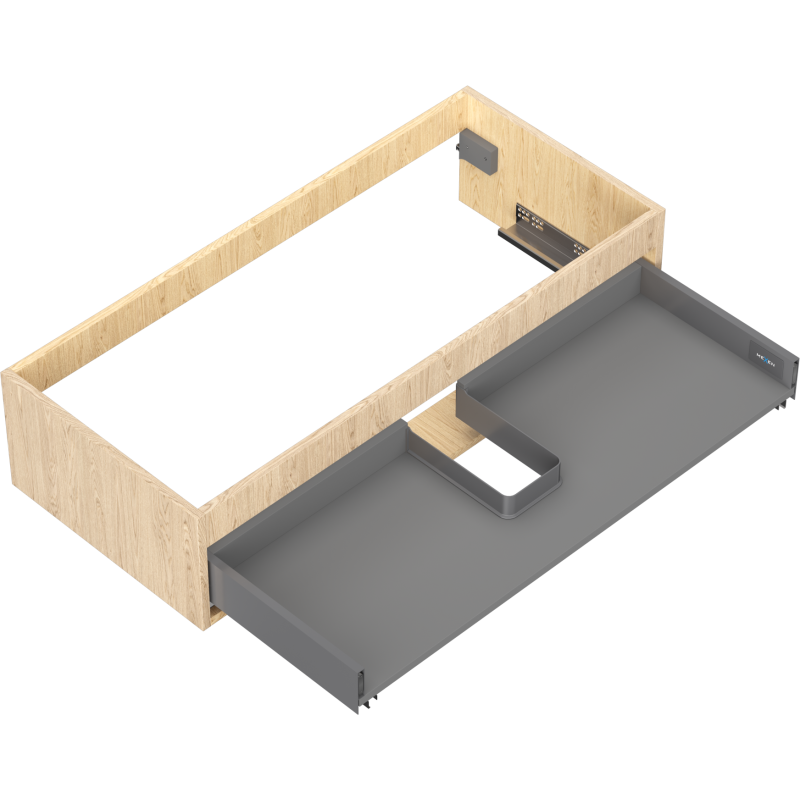 Mexen Box-A corps d'armoire sous-vasque 100 cm, 1 tiroir, chêne - 91AX0-1000-235-1-81