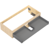 Corps de meuble sous-vasque Mexen Box-A 100 cm, 1 tiroir, chêne - 91AX0-1000-235-1-81