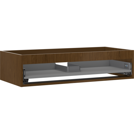 Corps de meuble sous-lavabo Mexen Box-A 100 cm, 1 tiroir, noyer - 91AX0-1000-235-1-86