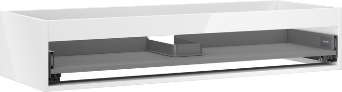 Mexen Box-A corps de meuble sous-lavabo 120 cm, 1 tiroir, blanc brillant - 91AX0-1200-235-1-00