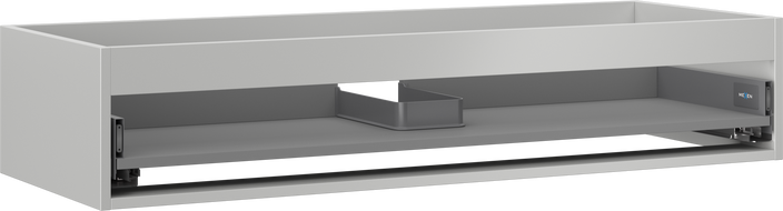 Mexen Box-A corps du meuble sous-lavabo 120 cm, 1 tiroir, gris mat - 91AX0-1200-235-1-62