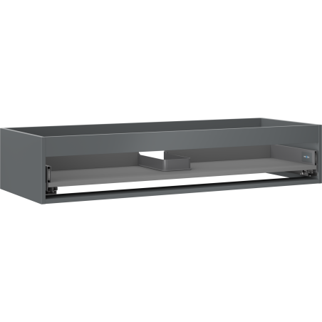 Mexen Box-A corps de meuble lavabo 120 cm, 1 tiroir, graphite mat - 91AX0-1200-235-1-66