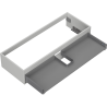 Mexen Box-A corps du meuble sous-lavabo 120 cm, 1 tiroir, gris mat - 91AX0-1200-235-1-62