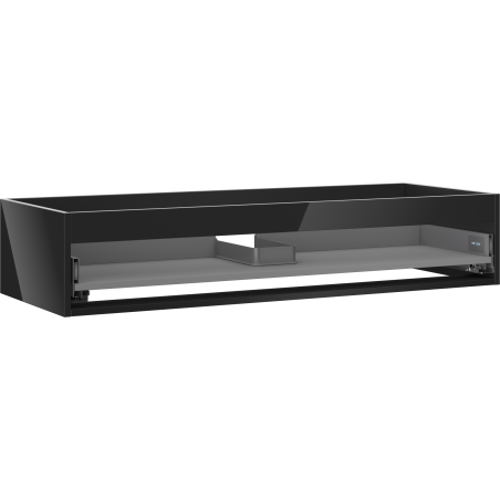 Mexen Box-A corps d'armoire sous-vasque 120 cm, 1 tiroir, noir brillant - 91AX0-1200-235-1-70