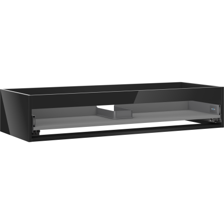 Mexen Box-A corps de meuble-lavabo 120 cm, 1 tiroir, noir brillant - 91AX0-1200-235-1-70