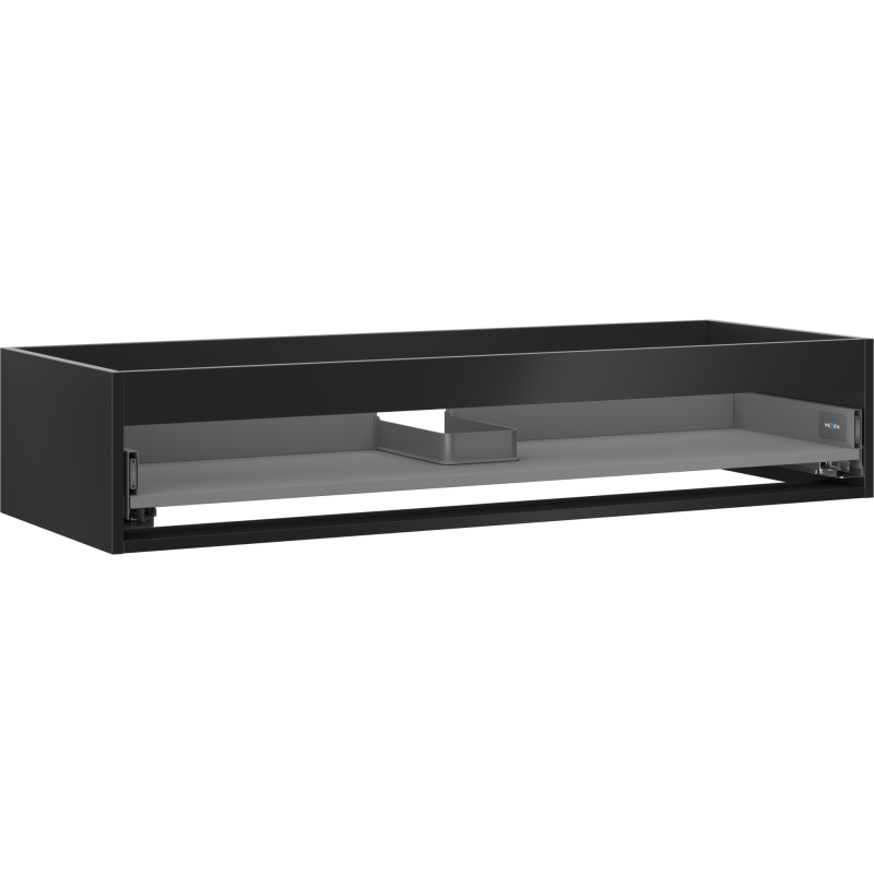 Mexen Box-A corps de l'armoire sous le lavabo 120 cm, 1 tiroir, noir mat - 91AX0-1200-235-1-71