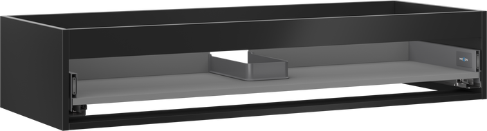 Mexen Box-A caisse de meuble sous-lavabo 120 cm, 1 tiroir, noir mat - 91AX0-1200-235-1-71
