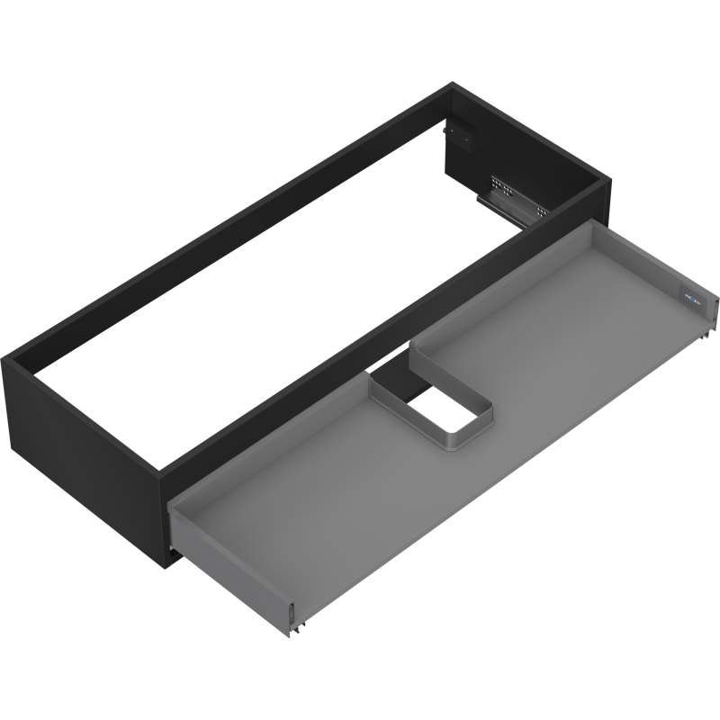 Mexen Box-A corps de l'armoire sous le lavabo 120 cm, 1 tiroir, noir mat - 91AX0-1200-235-1-71