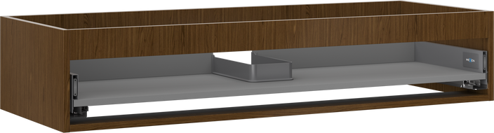 Mexen Box-A corps de meuble sous lavabo 120 cm, 1 tiroir, noyer - 91AX0-1200-235-1-86