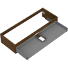 Mexen Box-A corps de meuble sous lavabo 120 cm, 1 tiroir, noyer - 91AX0-1200-235-1-86