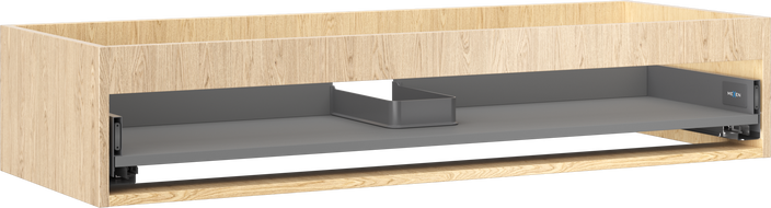 Mexen Box-A corps de meuble pour lavabo 120 cm, 1 tiroir, chêne - 91AX0-1200-235-1-81