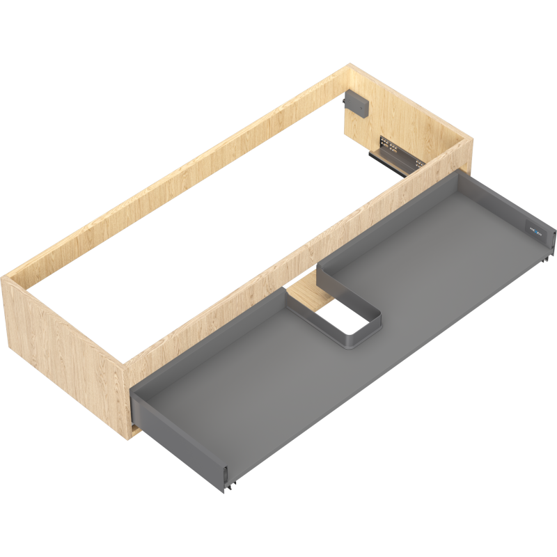 Mexen Box-A corps de meuble sous-lavabo 120 cm, 1 tiroir, chêne - 91AX0-1200-235-1-81