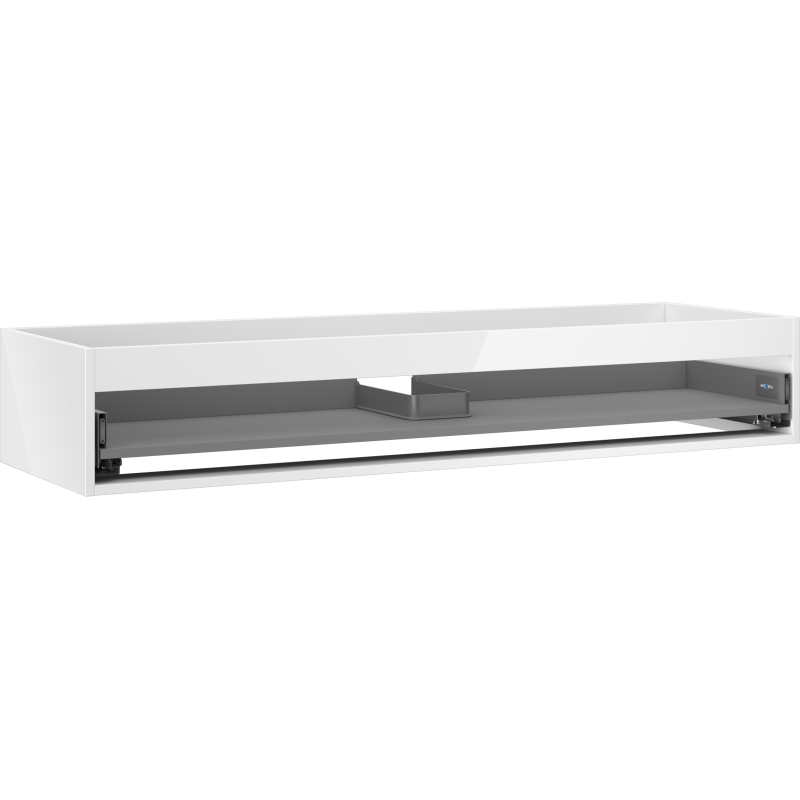 Mexen Box-A meuble sous-vasque 140 cm, 1 tiroir, blanc brillant - 91AX0-1400-235-1-00