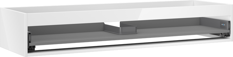 Mexen Box-A meuble sous-vasque 140 cm, 1 tiroir, blanc brillant - 91AX0-1400-235-1-00