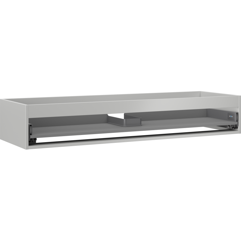 Mexen Box-A corps de meuble sous-vasque 140 cm, 1 tiroir, gris mat - 91AX0-1400-235-1-62