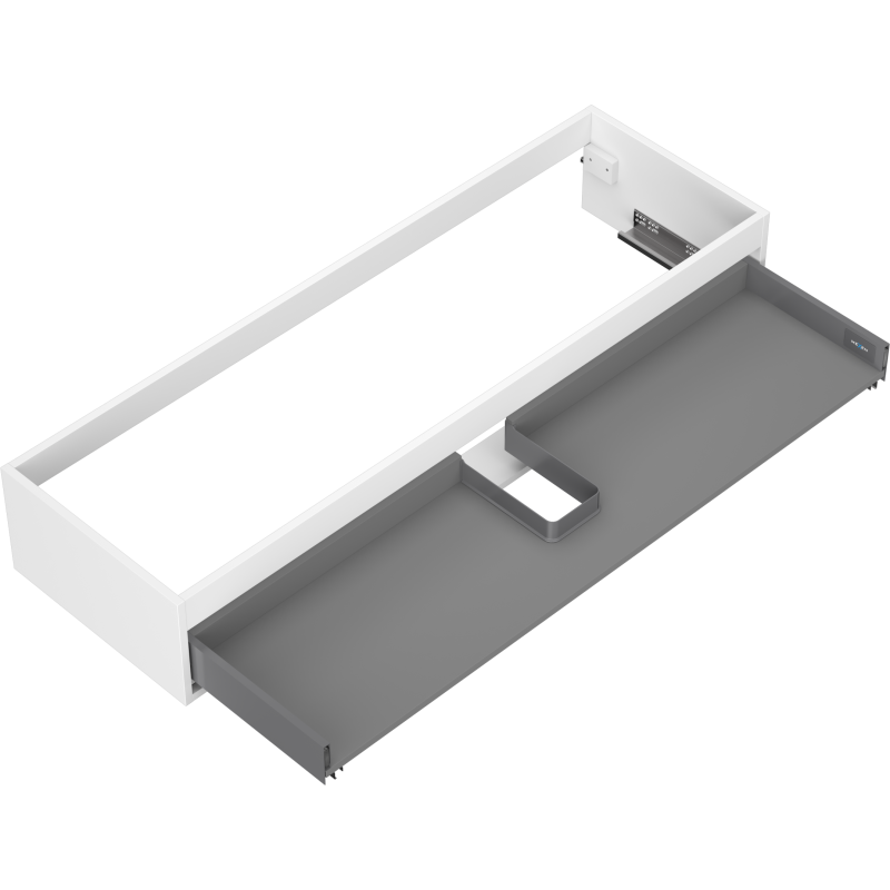 Mexen Box-A corps de meuble sous-lavabo 140 cm, 1 tiroir, blanc mat - 91AX0-1400-235-1-01