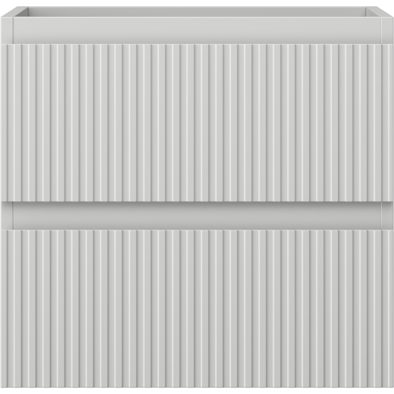 Mexen Rivel meuble de salle de bains sous-vasque 50 cm, 2 tiroirs, rainuré, gris mat - 91A20-05047-2-BFF62