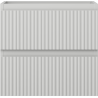 Mexen Rivel armoire de salle de bain sous lavabo 50 cm, 2 tiroirs, rainurée, gris mat - 91A20-05047-2-BFF62
