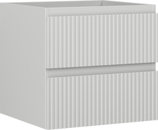 Mexen Rivel armoire de salle de bain sous lavabo 50 cm, 2 tiroirs, rainurée, gris mat - 91A20-05047-2-BFF62