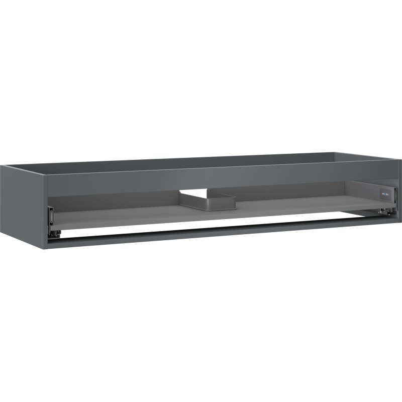 Mexen Box-A corps de meuble sous-vasque 140 cm, 1 tiroir, graphite mat - 91AX0-1400-235-1-66