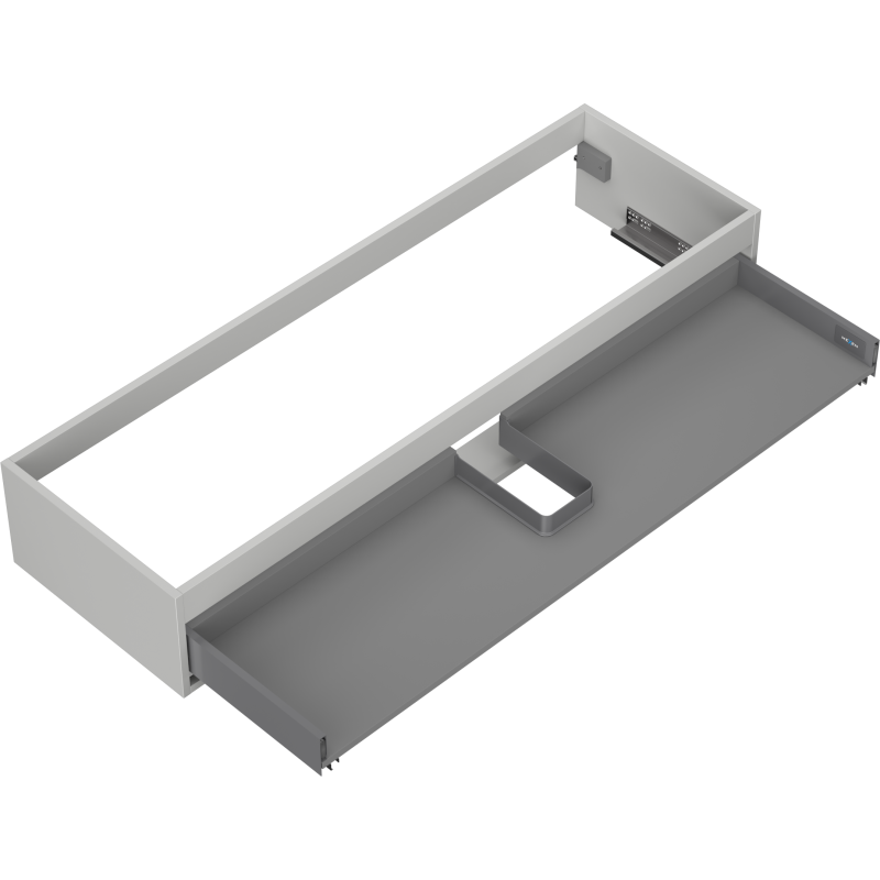 Mexen Box-A corps de meuble sous-lavabo 140 cm, 1 tiroir, gris mat - 91AX0-1400-235-1-62