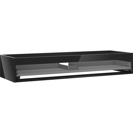Mexen Box-A - corps d'armoire sous lavabo 140 cm, 1 tiroir, noir brillant - 91AX0-1400-235-1-70