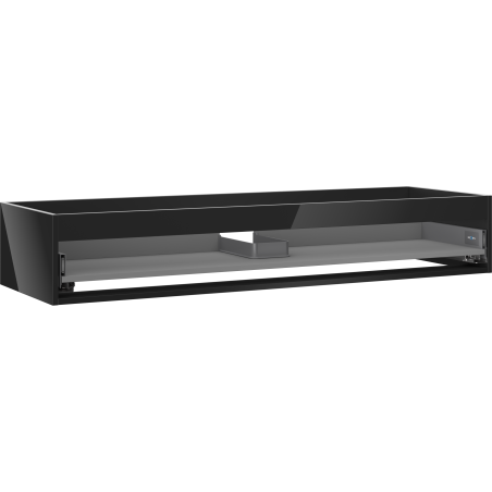 Mexen Box-A corps de meuble sous-vasque 140 cm, 1 tiroir, noir brillant - 91AX0-1400-235-1-70