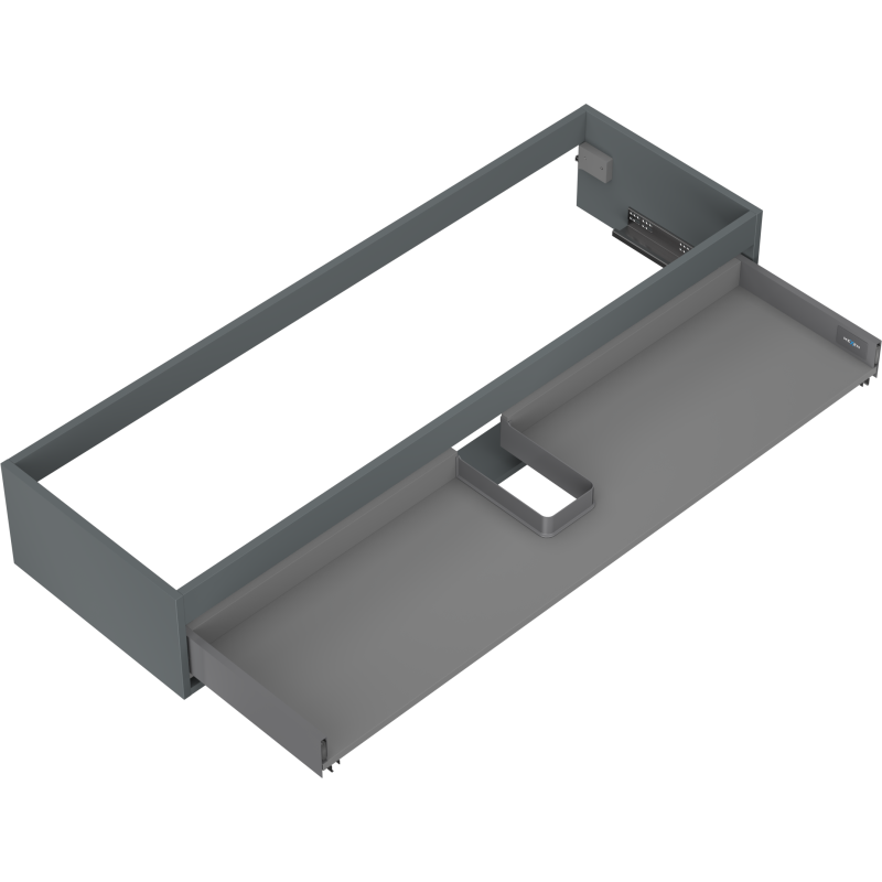 Mexen Box-A corps de meuble sous-lavabo 140 cm, 1 tiroir, graphite mat - 91AX0-1400-235-1-66