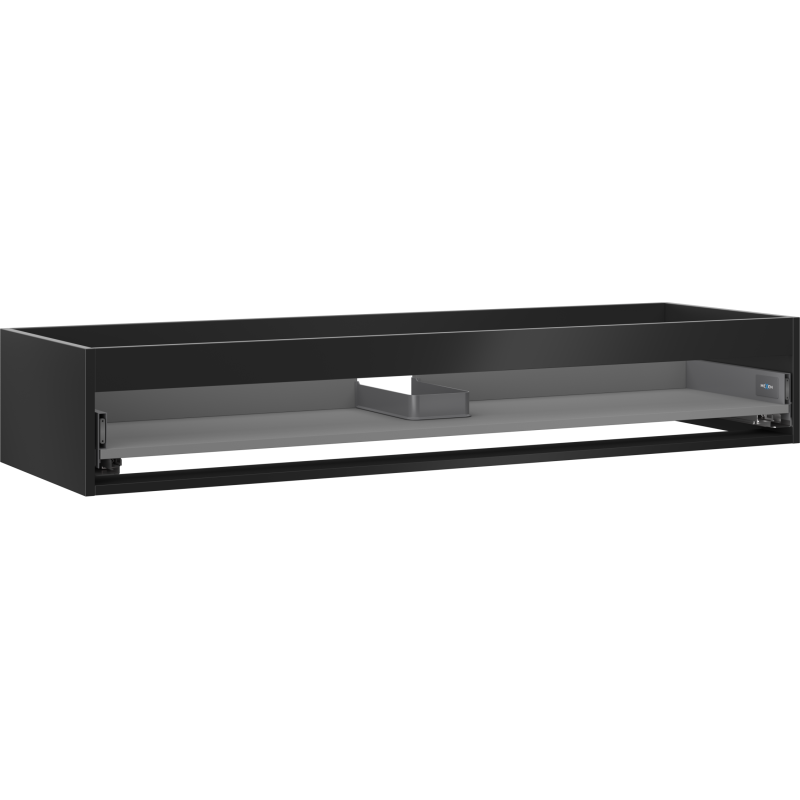 Mexen Box-A corps de meuble sous-lavabo 140 cm, 1 tiroir, noir mat - 91AX0-1400-235-1-71