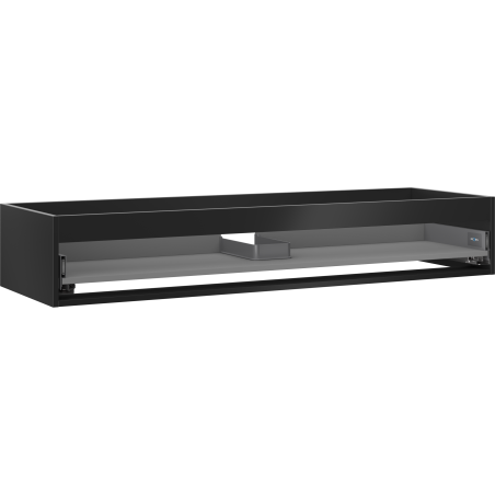 Mexen Box-A corps d'armoire sous-lavabo 140 cm, 1 tiroir, noir mat - 91AX0-1400-235-1-71