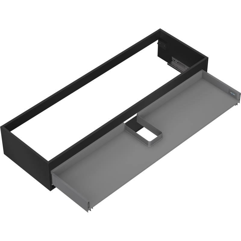 Mexen Box-A corps de meuble sous-lavabo 140 cm, 1 tiroir, noir mat - 91AX0-1400-235-1-71