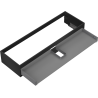 Mexen Box-A corps d'armoire sous-lavabo 140 cm, 1 tiroir, noir mat - 91AX0-1400-235-1-71