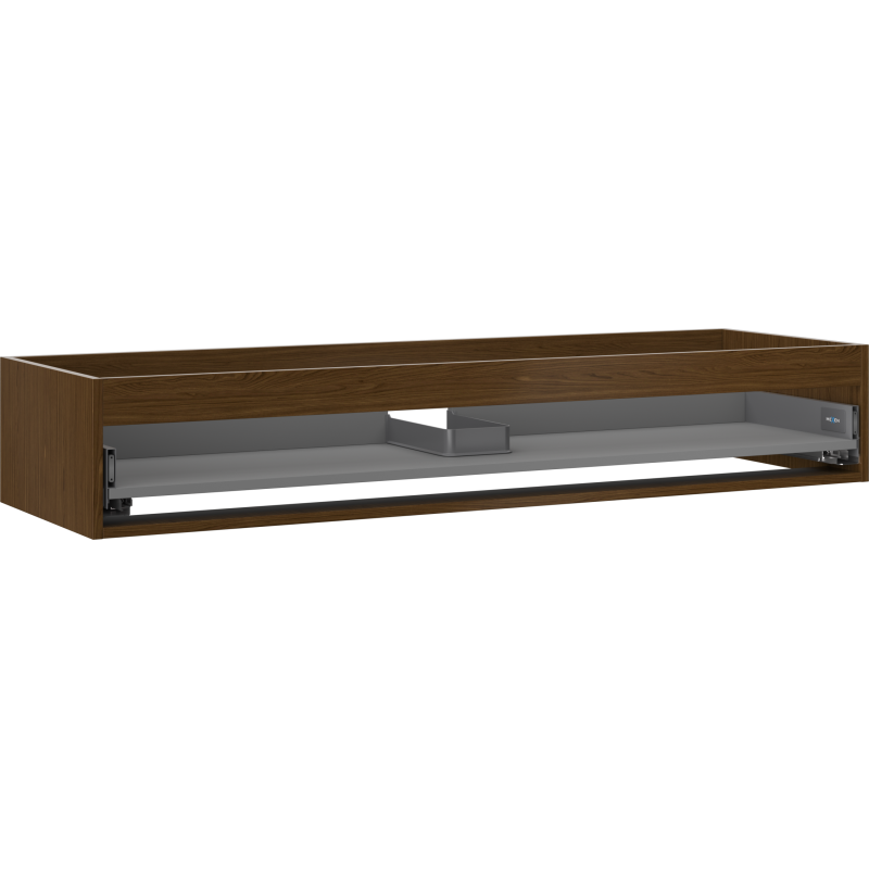 Mexen Box-A boîtier de meuble sous-vasque 140 cm, 1 tiroir, noyer - 91AX0-1400-235-1-86
