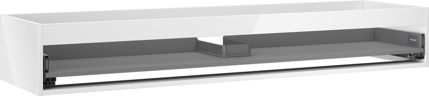 Mexen Box-A corps de meuble sous-vasque 160 cm, 1 tiroir, blanc brillant - 91AX0-1600-235-1-00