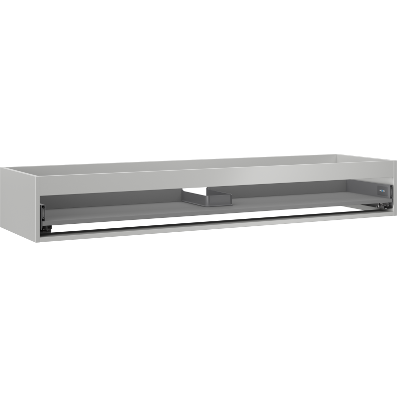 Mexen Box-A meuble sous-lavabo 160 cm, 1 tiroir, gris mat - 91AX0-1600-235-1-62