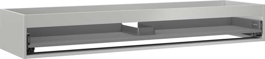 Mexen Box-A meuble sous-lavabo 160 cm, 1 tiroir, gris mat - 91AX0-1600-235-1-62