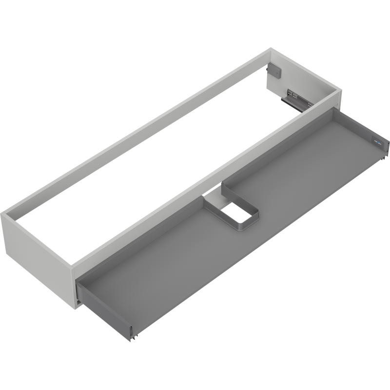 Mexen Box-A corps d'armoire sous-vasque 160 cm, 1 tiroir, gris mat - 91AX0-1600-235-1-62