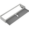 Mexen Box-A meuble sous-lavabo 160 cm, 1 tiroir, gris mat - 91AX0-1600-235-1-62