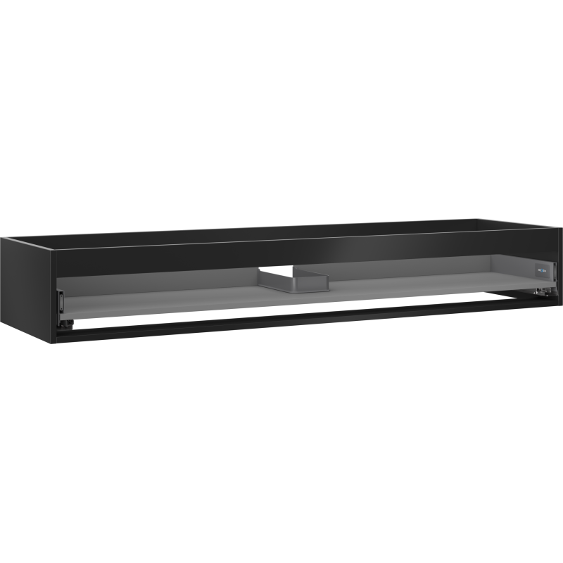 Mexen Box-A corps de meuble sous-lavabo 160 cm, 1 tiroir, noir mat - 91AX0-1600-235-1-71