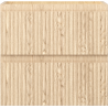 Mexen Rivel armoire de salle de bains sous lavabo 50 cm, 2 tiroirs, rainurée, chêne - 91A20-05047-2-BFF81