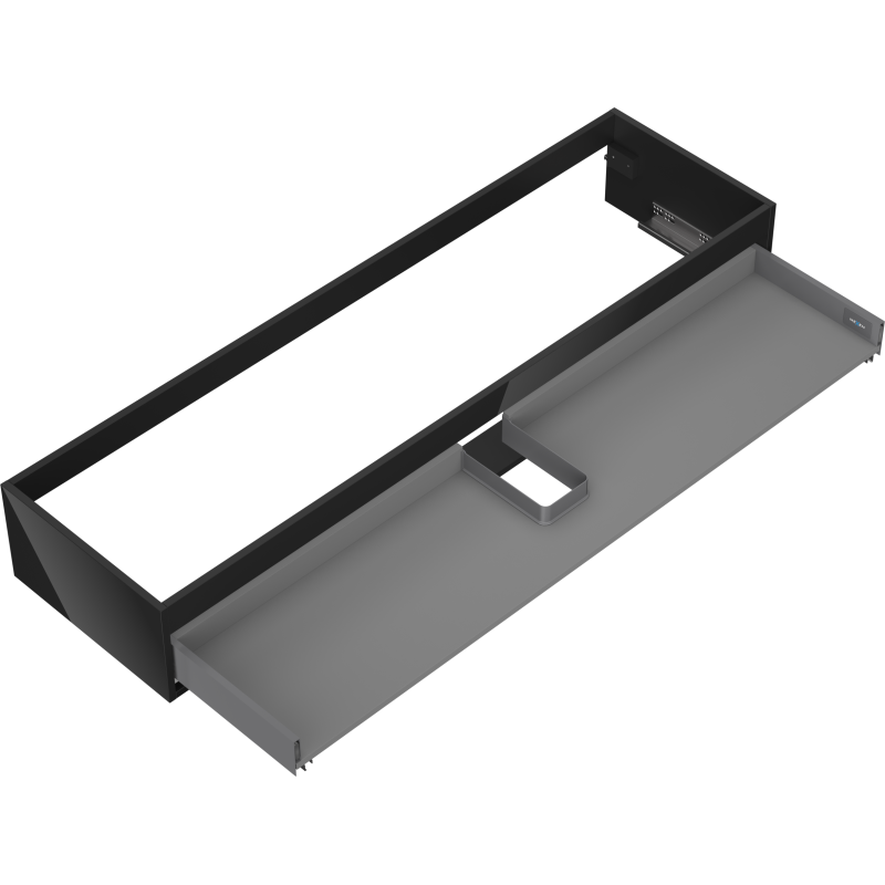 Mexen Box-A corps de meuble sous-lavabo 160 cm, 1 tiroir, noir brillant - 91AX0-1600-235-1-70