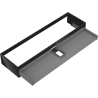 Mexen Box-A meuble vasque 160 cm, 1 tiroir, noir brillant - 91AX0-1600-235-1-70