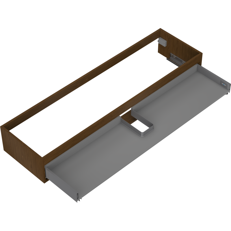 Mexen Box-A corps de meuble sous-lavabo 160 cm, 1 tiroir, noyer - 91AX0-1600-235-1-86