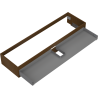 Mexen Box-A corps de meuble sous-lavabo 160 cm, 1 tiroir, noyer - 91AX0-1600-235-1-86